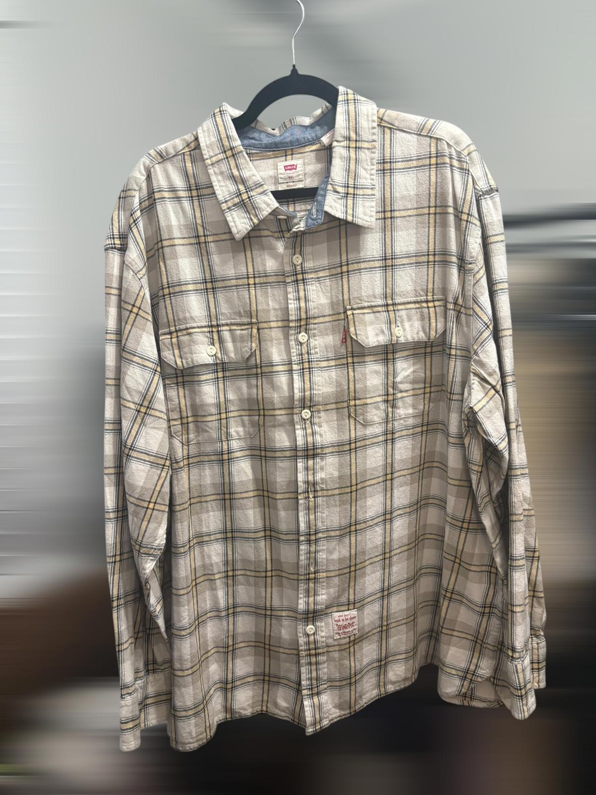 Levi's Relaxed Fit XXL Plaid Casual Shirt