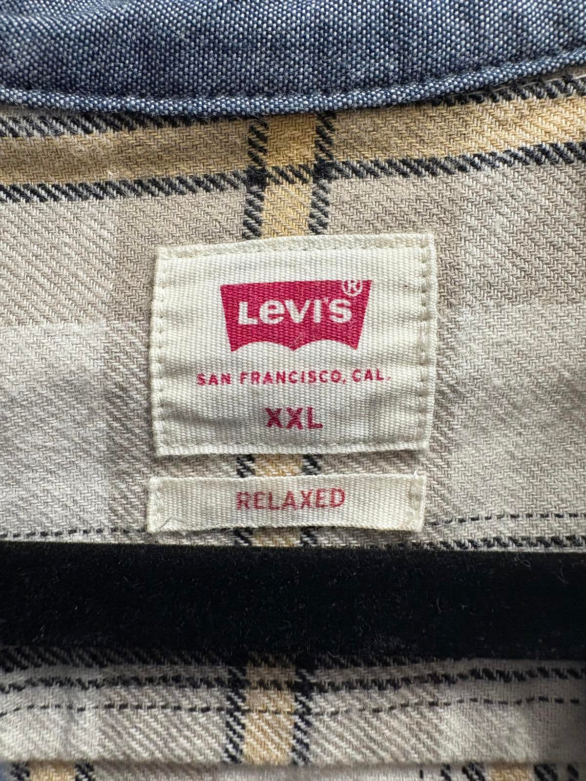 Levi's Relaxed Fit XXL Plaid Casual Shirt