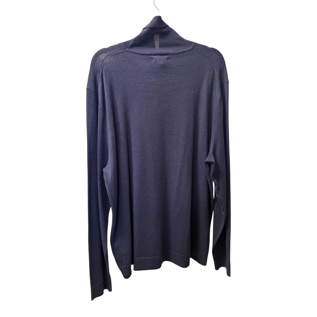 Alfani Men's Merino Wool Blend Navy Sweater XL