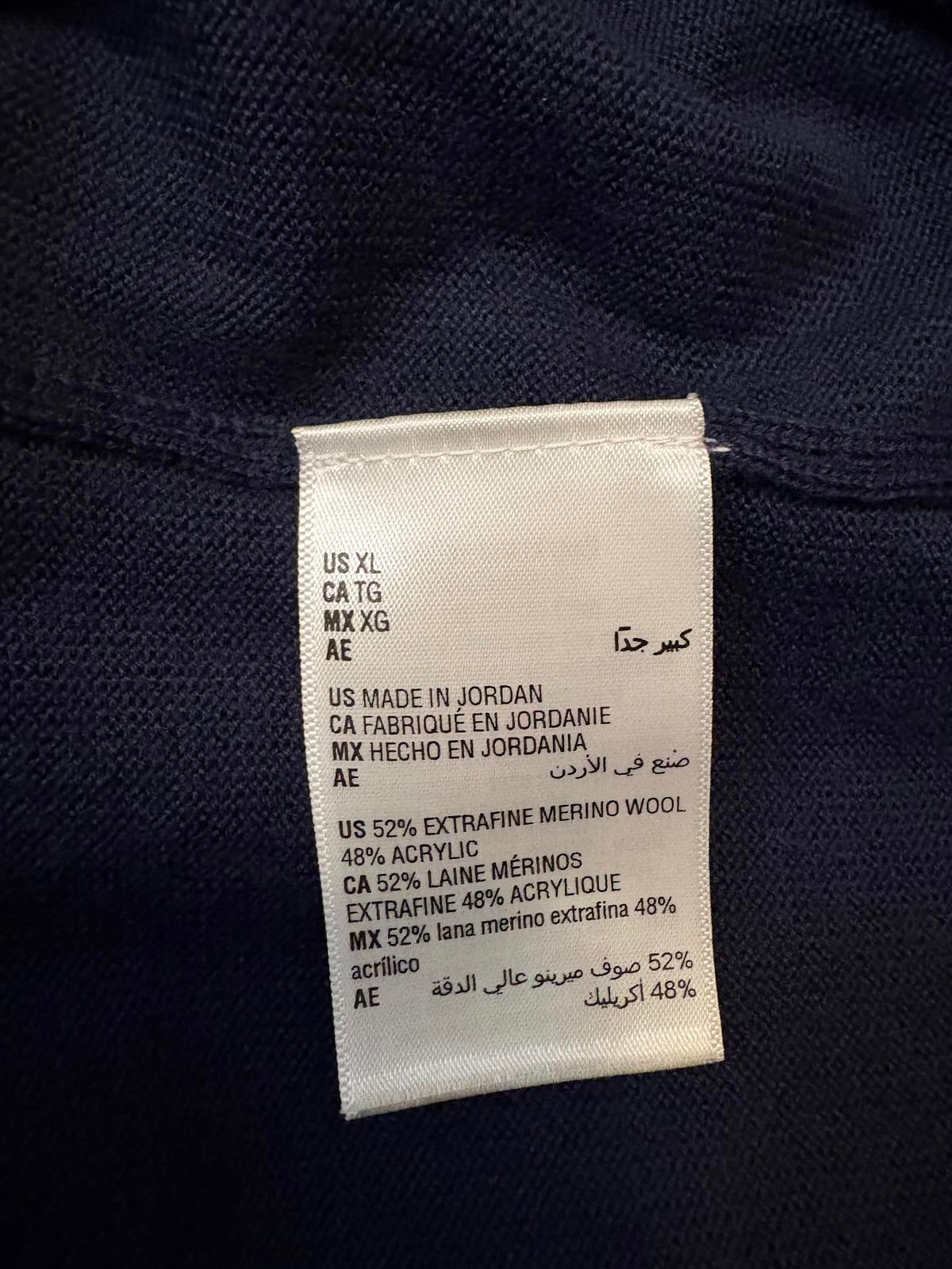 Alfani Men's Merino Wool Blend Navy Sweater XL