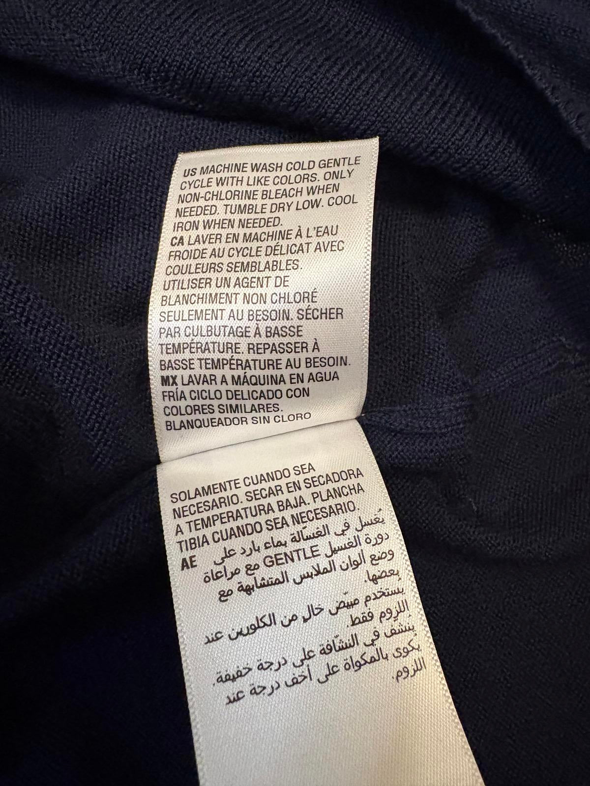 Alfani Men's Merino Wool Blend Navy Sweater XL