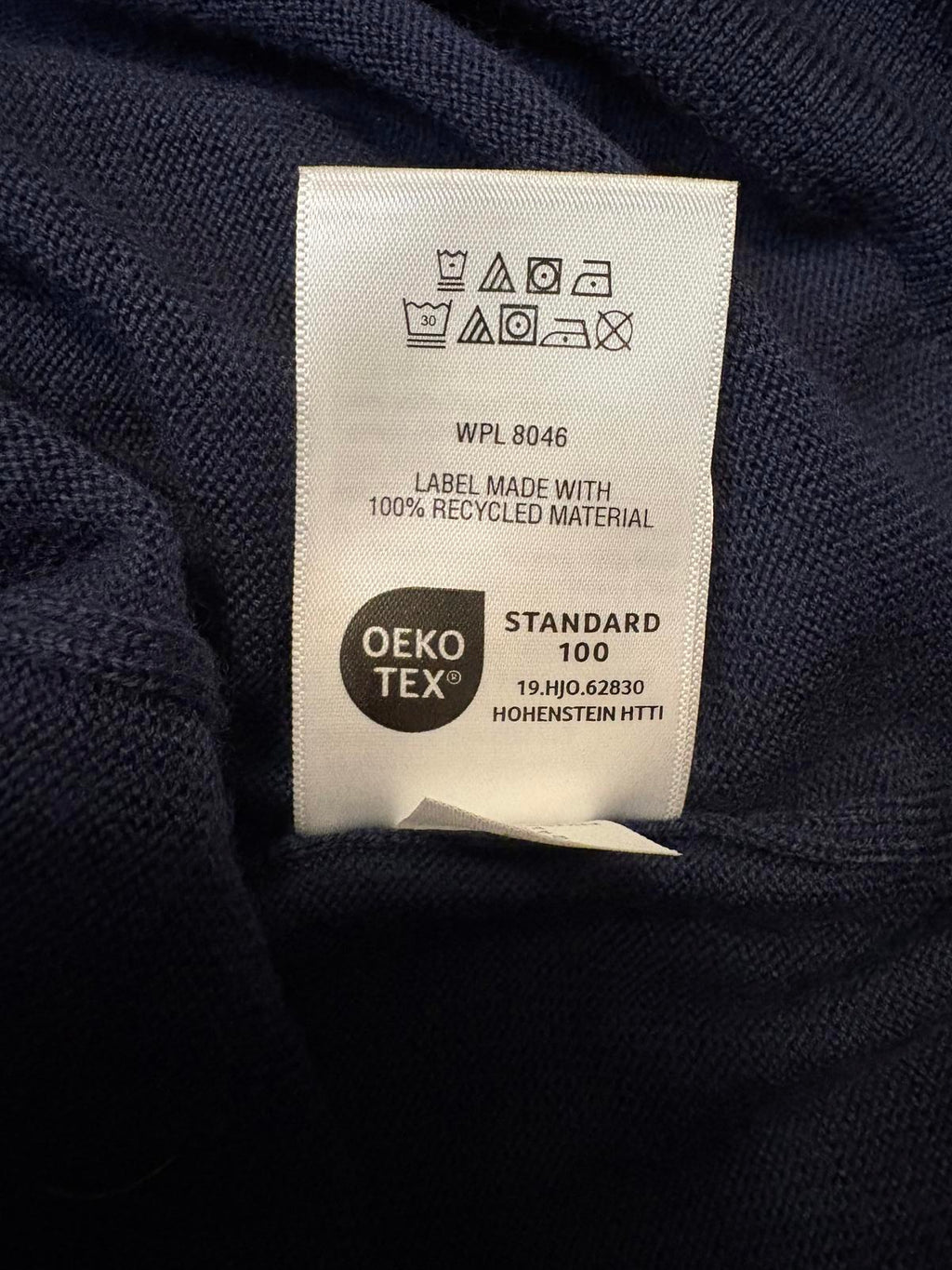 Alfani Men's Merino Wool Blend Navy Sweater XL